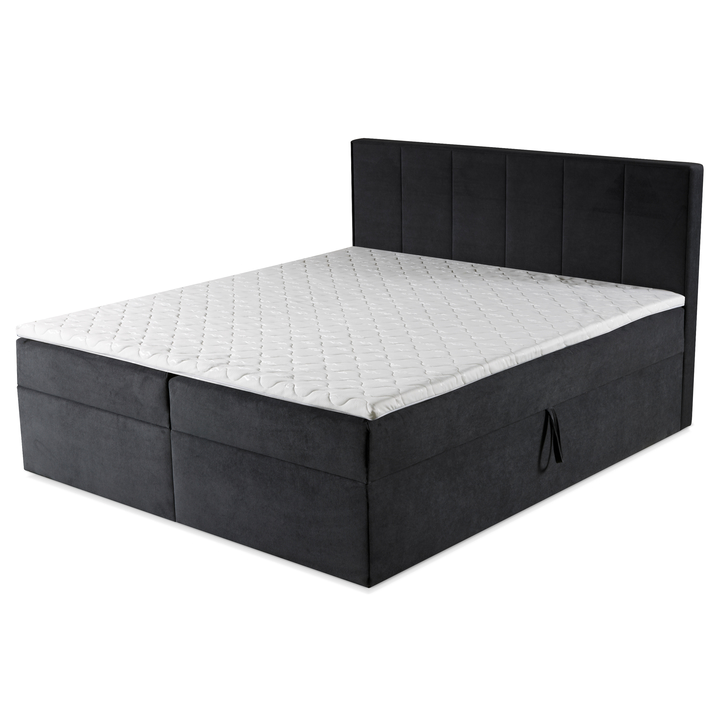 Posteľ s matracom ORES 2 tmavosivá, 140x200 cm 1