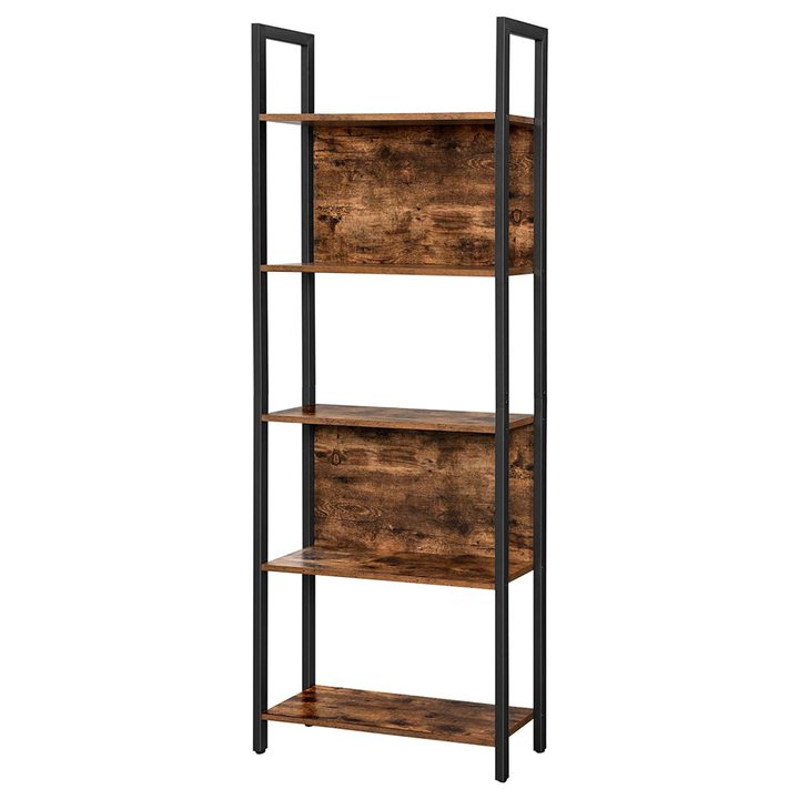 Regál ORIVE čierna/hnedá 1