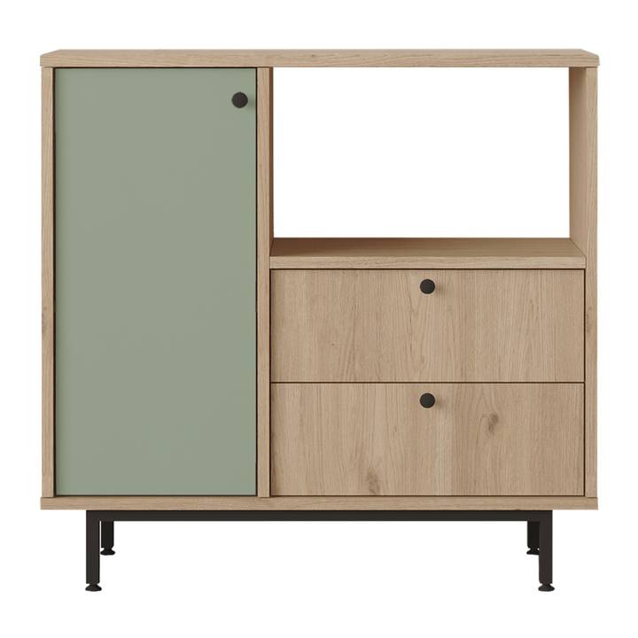 Kuchynská skrinka ORMAR 1 dub/zelená 1