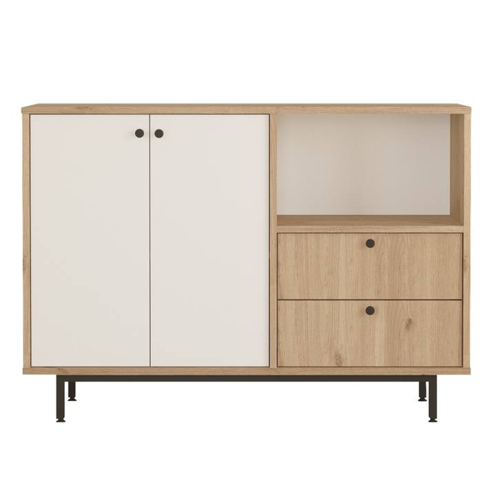 Kuchynská skrinka ORMAR 2 dub/biela 1