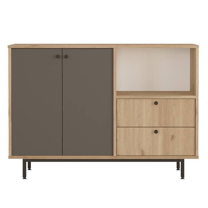 Kuchynská skrinka ORMAR 2 dub/antracitová 1