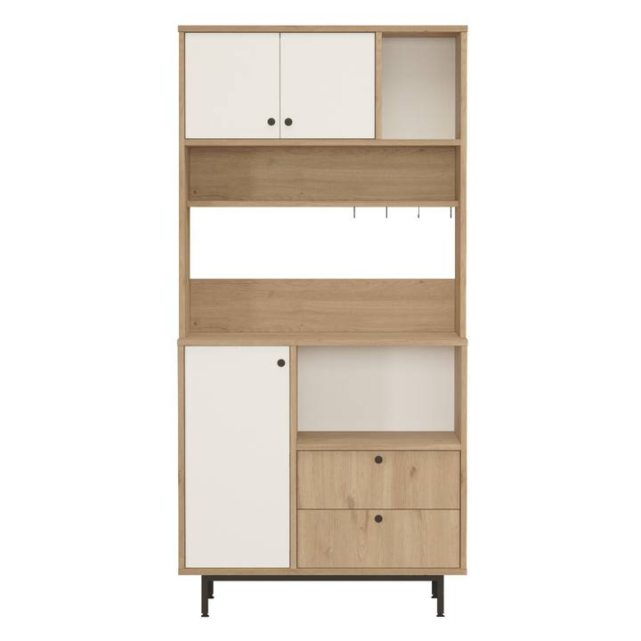 Kuchynská skrinka ORMAR 4 dub/biela 1