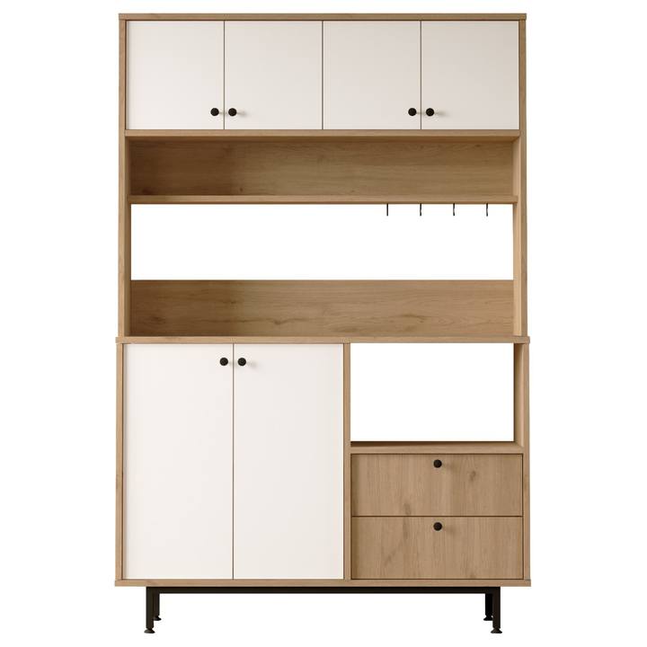 Kuchynská skrinka ORMAR 5 dub/biela 1