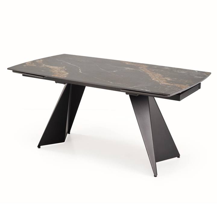 Jedálenský stôl ORMONA čierny mramor/čierna 1