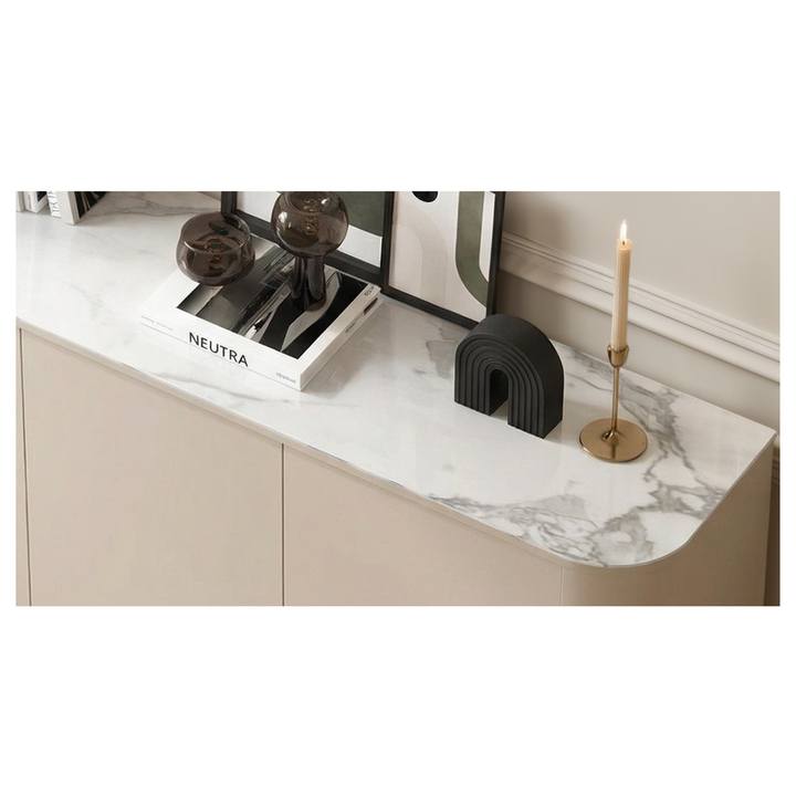 Doska na komodu ORTISEI 4D biely mramor 1