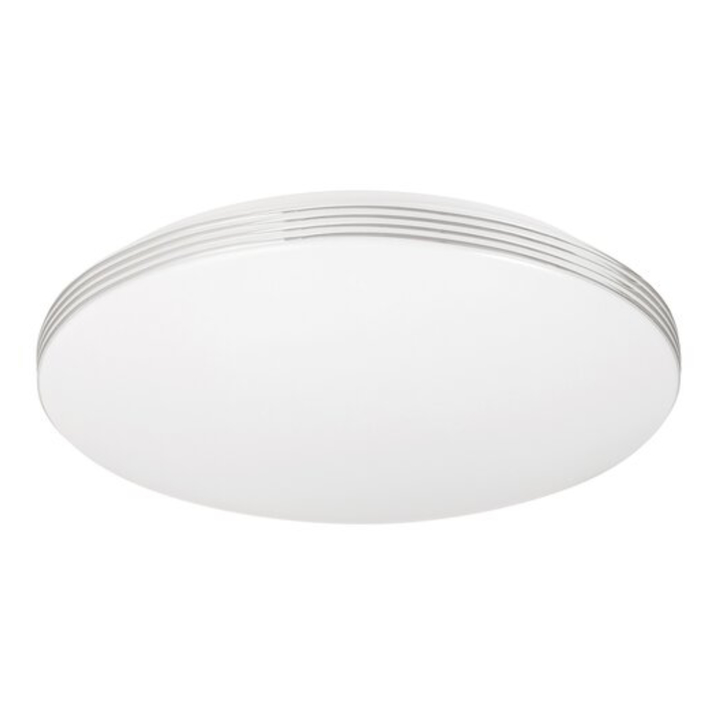 Stropné LED svietidlo OSCAR 2 biela/strieborná, priemer 34 cm 1