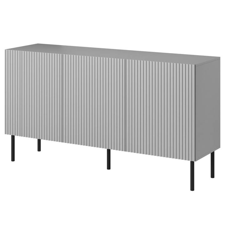 Komoda OSINSAU 1 svetlosivá / čierna 1