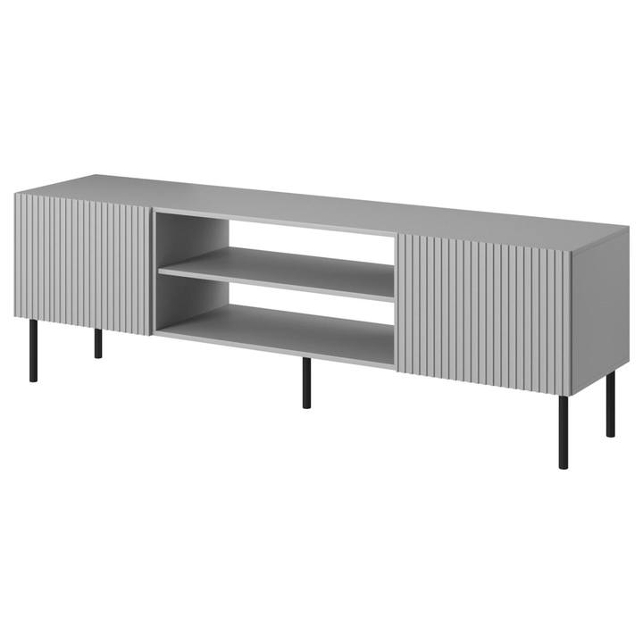 TV komoda OSINSAU RTV-1 svetlosivá/čierna 1