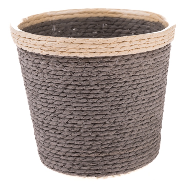 Obal na kvetináč OSKAR sivá, priemer 10 cm 1