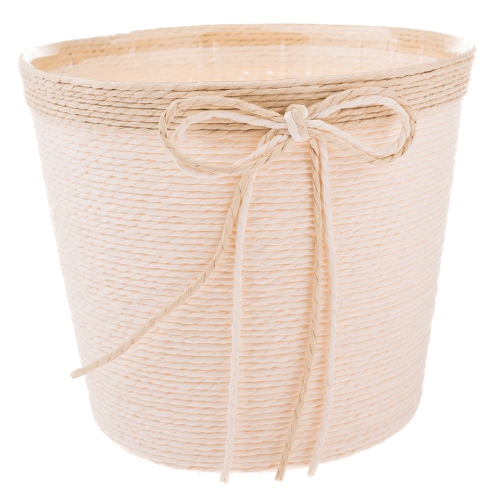 Obal na kvetináč OSKAR béžová, priemer 17 cm 1