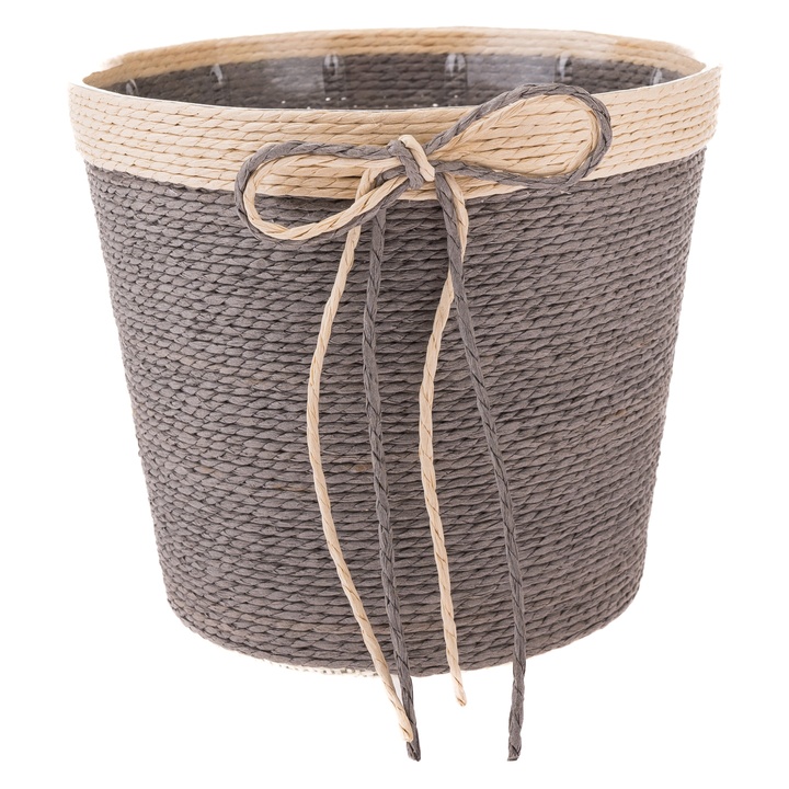 Obal na kvetináč OSKAR sivá, priemer 17 cm 1