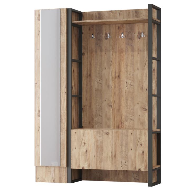 Predsieňová zostava OSSA 4 borovica atlantic/čierna 1