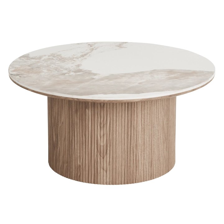 Konferenčný stolík OTHINS biela/hnedá 1