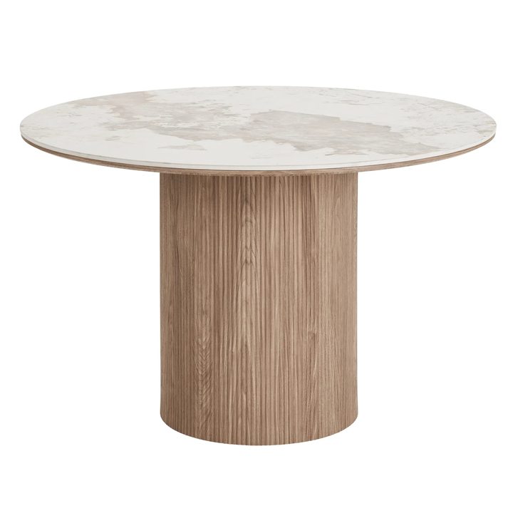 Jedálenský stôl OTHINS biela/hnedá 1