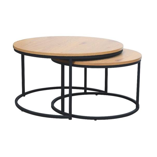 Konferenčný stolík OTLONTO 1 dub/čierna 1