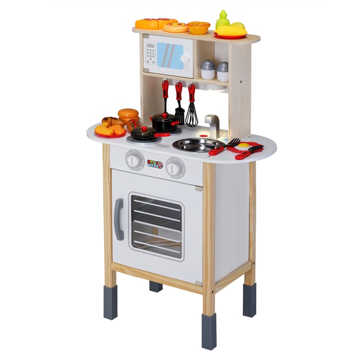 Detská kuchynka OVEN prírodná/biela 1