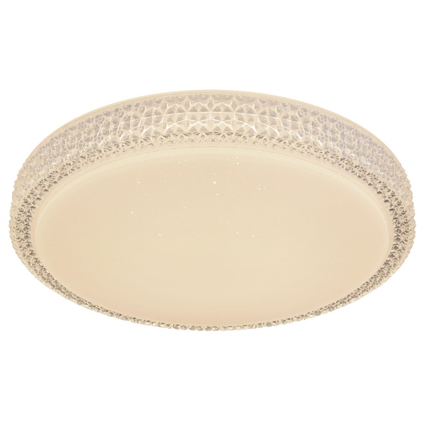 Stropné LED svietidlo OVI 2 opál/krištáľ 1