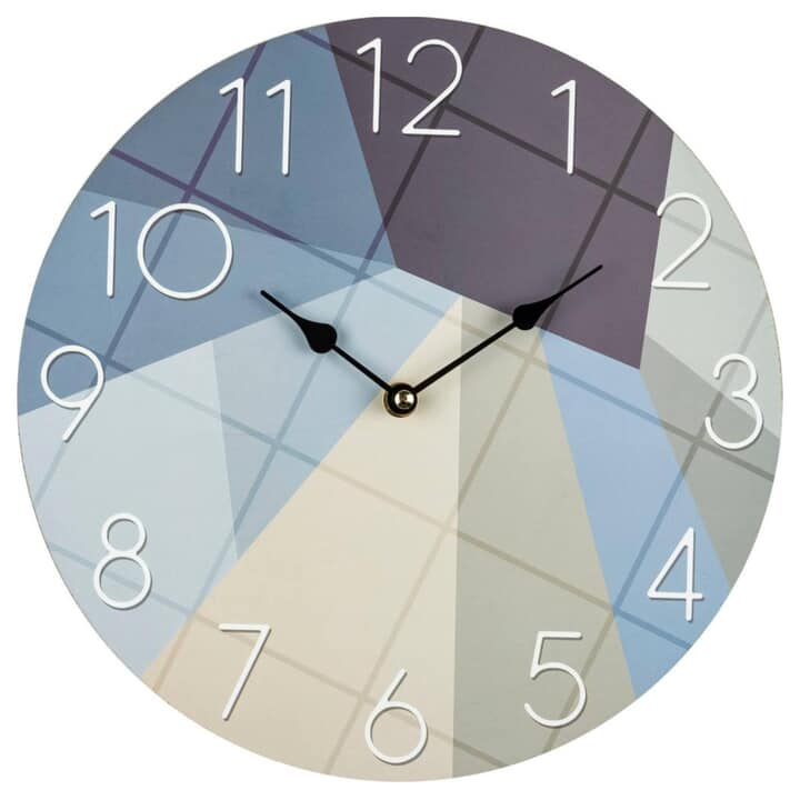 Nástenné hodiny  OVIEDO modrá, ⌀ 30 cm 1