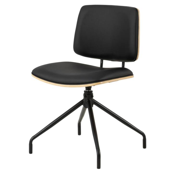 Jedálenská stolička OWEN čierna/matná čierna 1