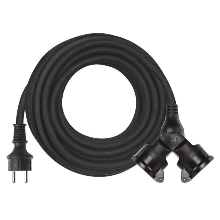 Predlžovacia spojka P0601 čierna, 2 zásuvky, 10 m 1