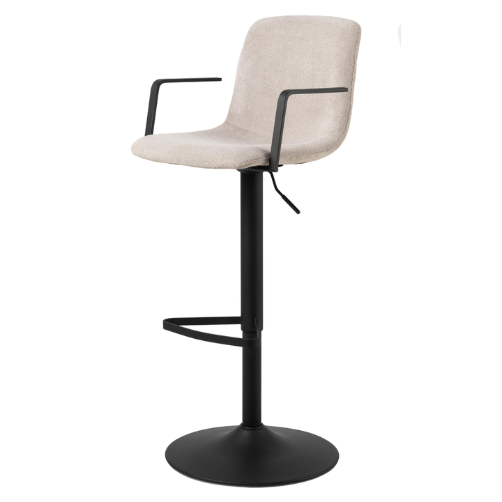 Barová stolička PABLO béžová/matná čierna 1