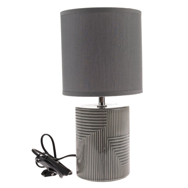 Stolná lampa PAIGE sivá 1