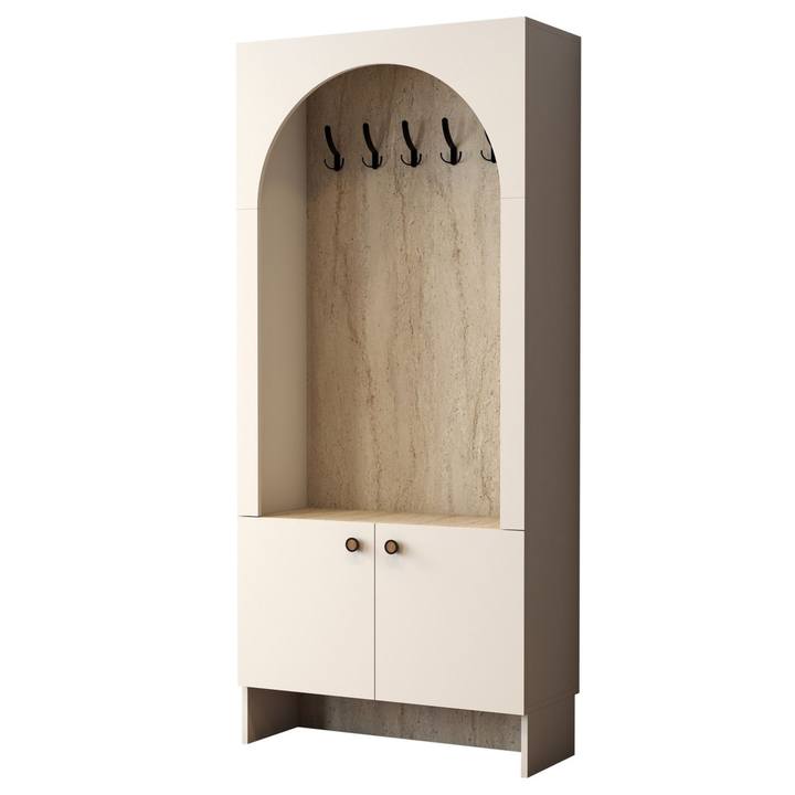 Predsieňová zostava PALERMO 1 krémová/travertín 1