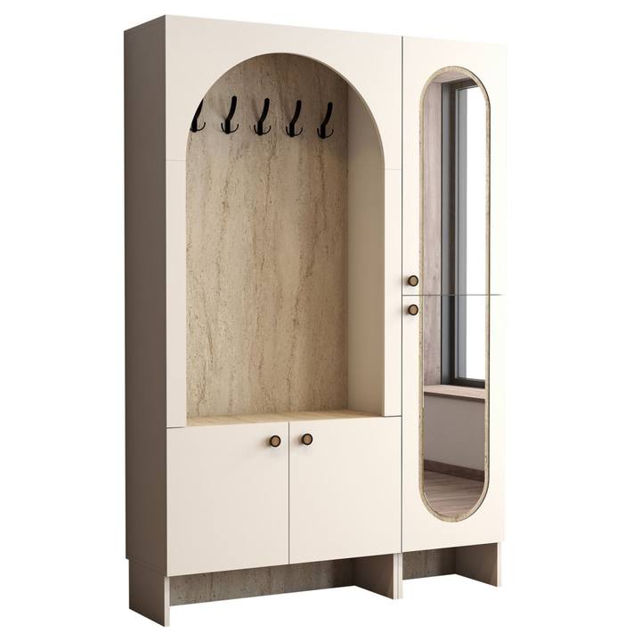 Predsieňová zostava PALERMO 2 krémová/travertín 1