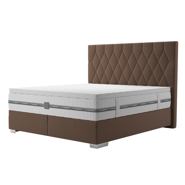 Posteľ boxspring PAOLA hnedá 1