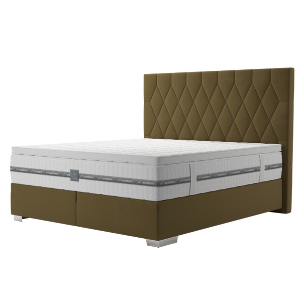 Posteľ boxspring PAOLA kaki 1