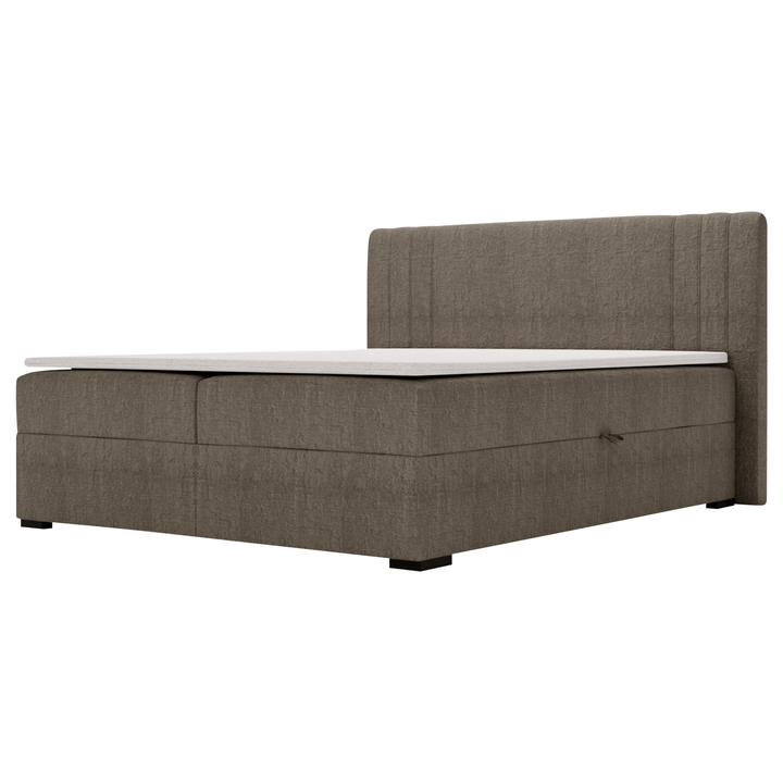 Posteľ s matracom a topperom PARIS taupe, 140x200 cm 1