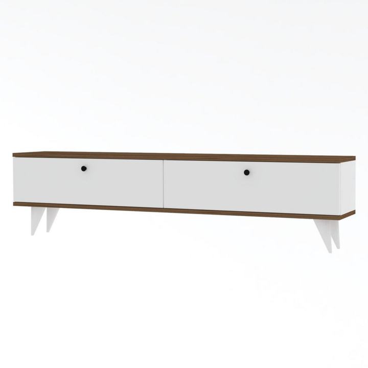 TV komoda PARIS biela/orech 1