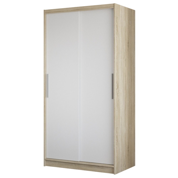 Šatníková skriňa PARISA dub sonoma/biela 1