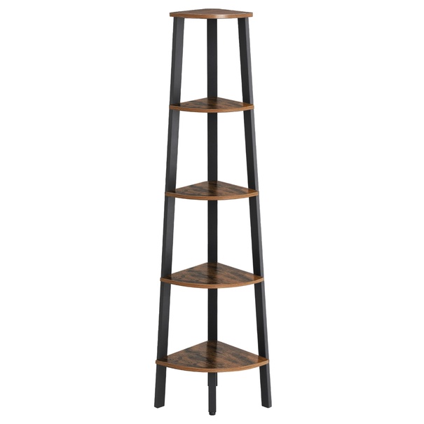 Regál PARKANO II čierna/hnedá 1