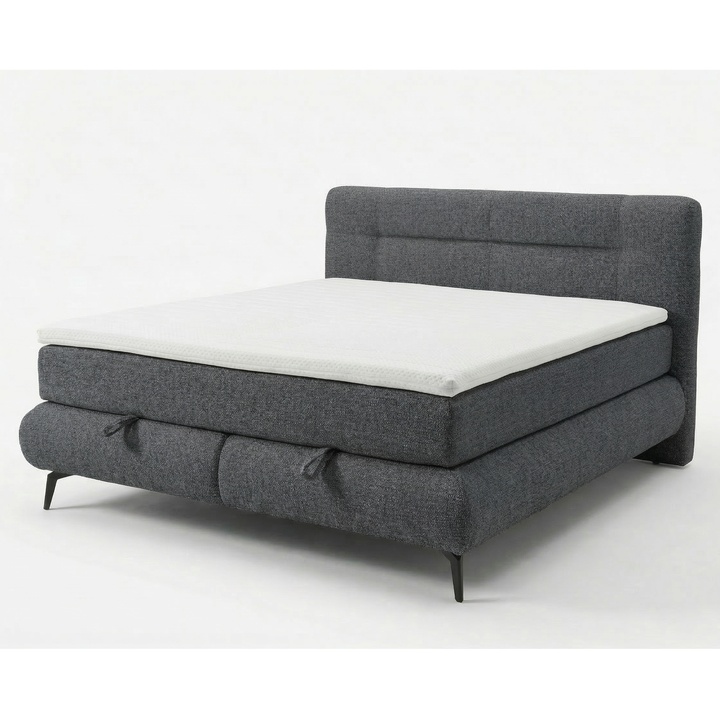 Posteľ s matracom PARROT sivá, 160x200 cm 1