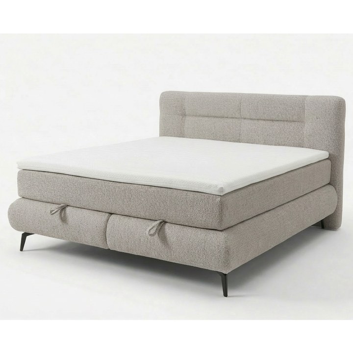 Posteľ s matracom PARROT sivobéžová, 140x200 cm 1