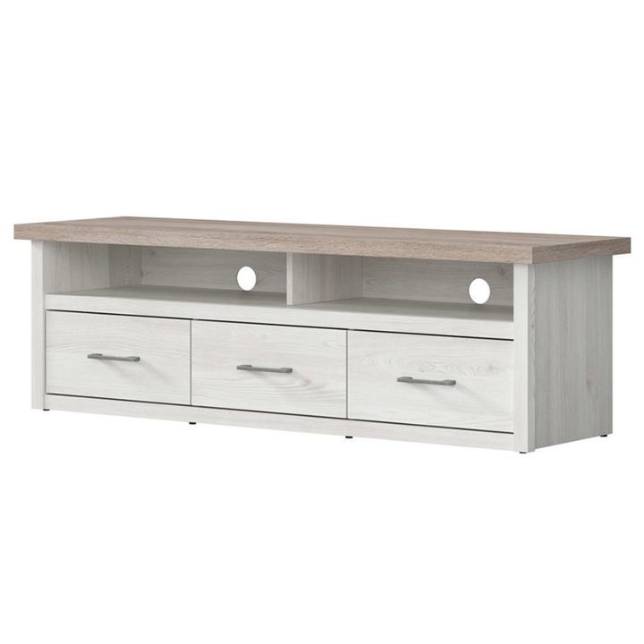 TV stolík PARVATI pínia biela/dub truffel 1