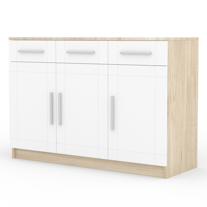 Komoda PARVIN dub sonoma/biela 1