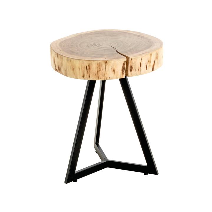 Prístavný stolík PATNA akácia/čierna 1