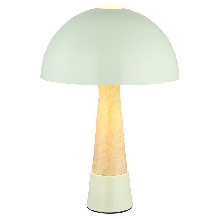 Stolná lampa PAULIN zelená/prírodná 1