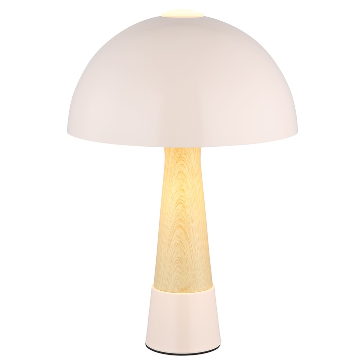 Stolná lampa PAULIN ružová/prírodná 1