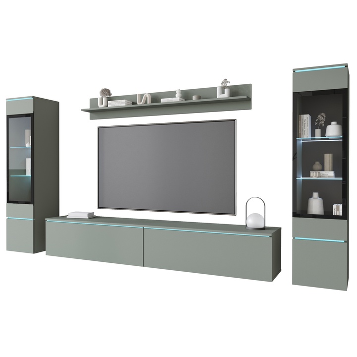 Obývacia stena PAVIA II zelená 1