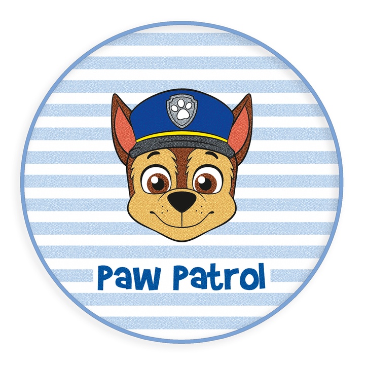 Koberec PAW PATROL 2 modrá, priemer 90 cm 1