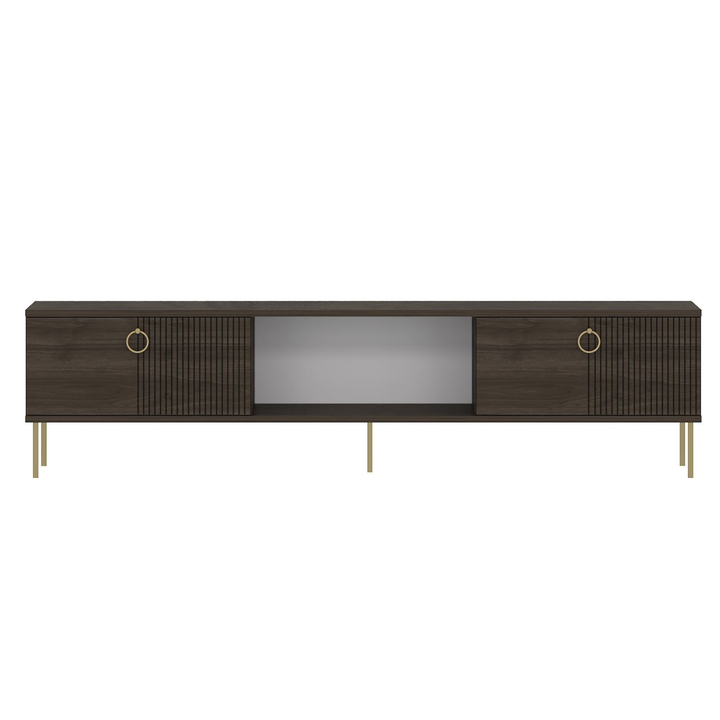 TV stolík PAYE orech/zlatá 1