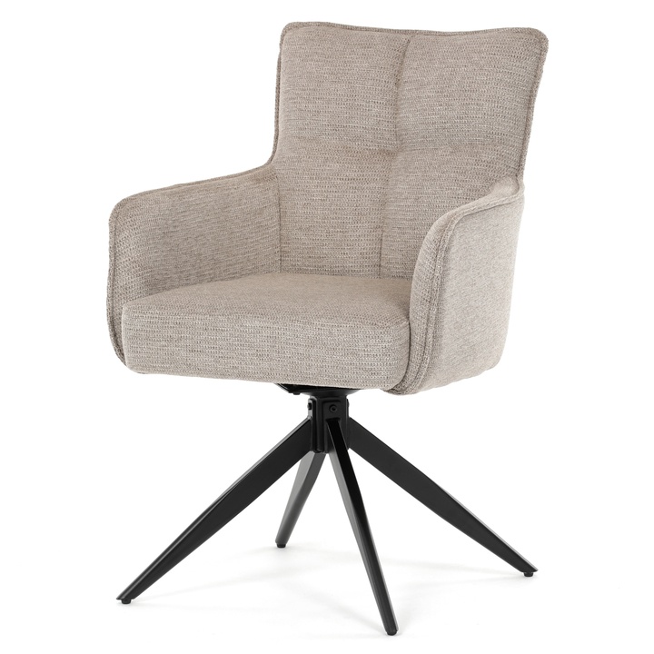 Jedálenská stolička PERNA béžová/čierna 1