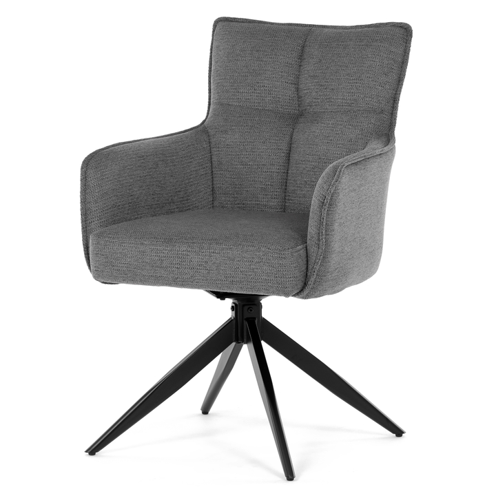 Jedálenská stolička PERNA sivá/čierna 1