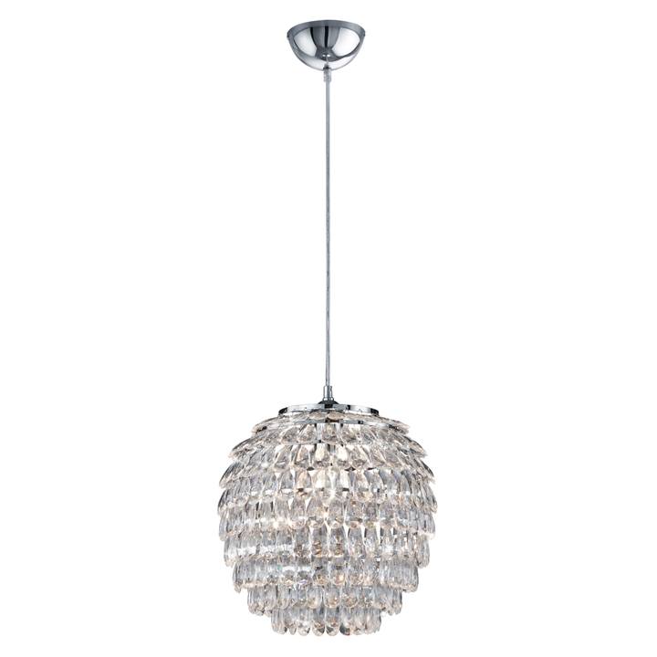 Závesné svietidlo PETTY chróm/priehľadná 1