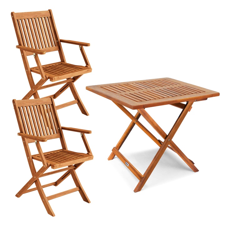 Záhradná zostava PIECE hnedá 1