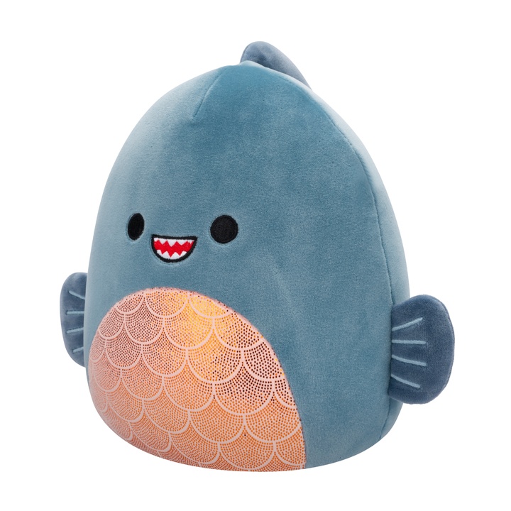 Hračka Squishmallows PIRAŇA KURTZ modrá/oranžová, 20 cm 1