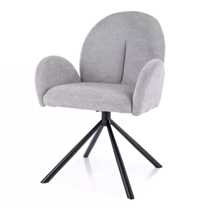 Jedálenská stolička PLONIT svetlosivá 1